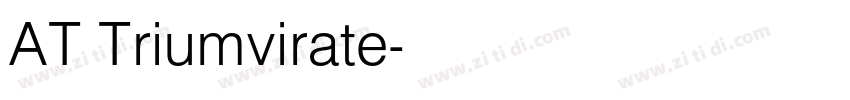 AT Triumvirate字体转换